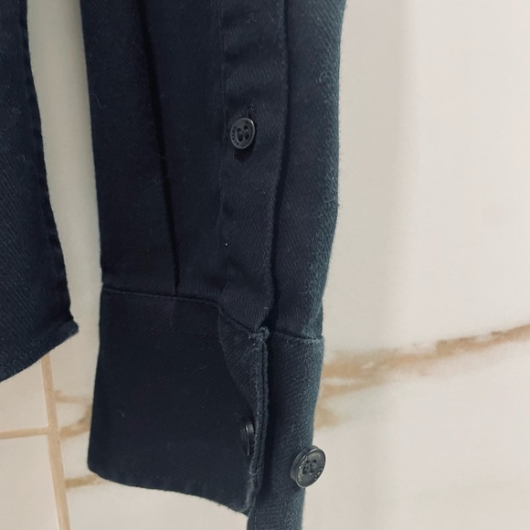 MURANO men’s black shirt ultimate modern comfort button down slim fit small - Picture 10 of 12